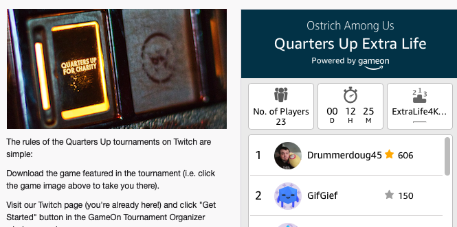 doubleplusgames's tweet photo. Since our first tournament in Dec 2018, we've followed nearly everyone that's tweeted, re-tweeted, liked, or shared these events. While it's really put our following to followers ratio out of alignment, it's so worth it to know how many are supporting the #QuartersUp program. https://t.co/SbRypDp8Af