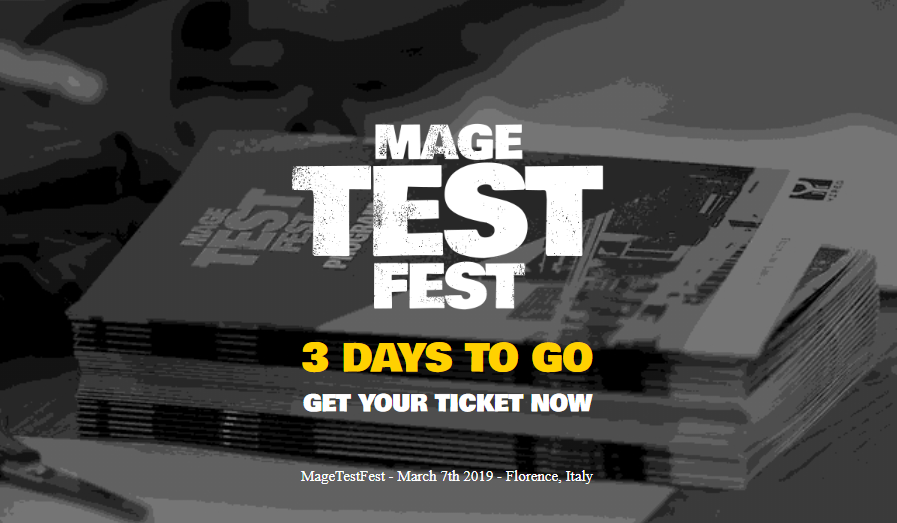 magetestfest's tweet photo. Did you reserve your seat for @magetestfest already? https://t.co/Y6NaakNCD9
#Magento @yireo #Florence https://t.co/GlYVBQJESR