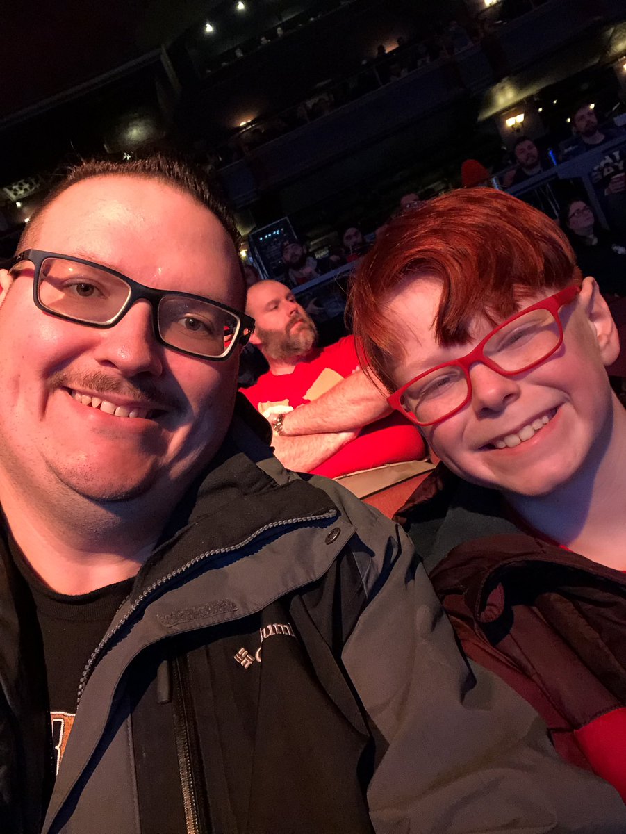 Nephew and I in the first row once again! #NXTDetroit