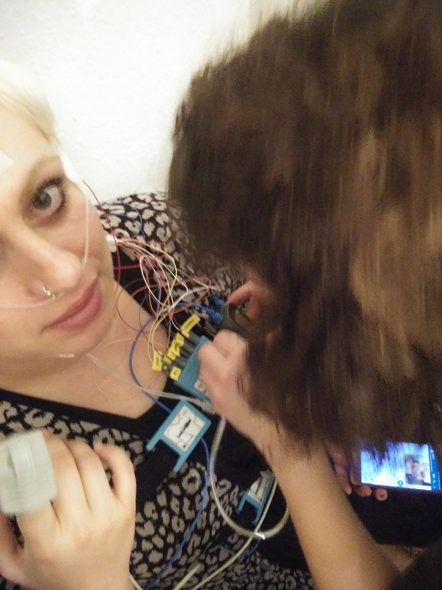 MinaJeon12's tweet photo. Polysomnography practice tutorials with Lilas Lab colleagues. Georgia's turn tonight hahaha @DagmaraLilas @LILAS_Lab @JoPavlopoulou https://t.co/senArqKwny