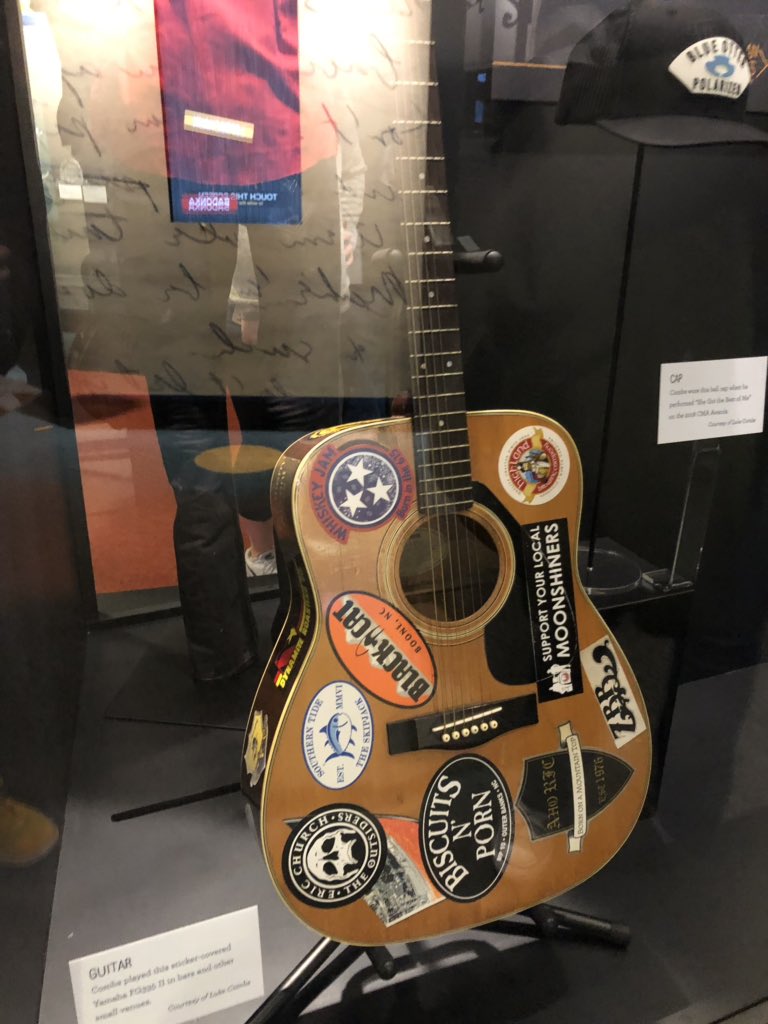 AppStateSB's tweet image. App State pride! Spotted the @lukecombs exhibit at the @countrymusichof.  ⛰ #GoApps