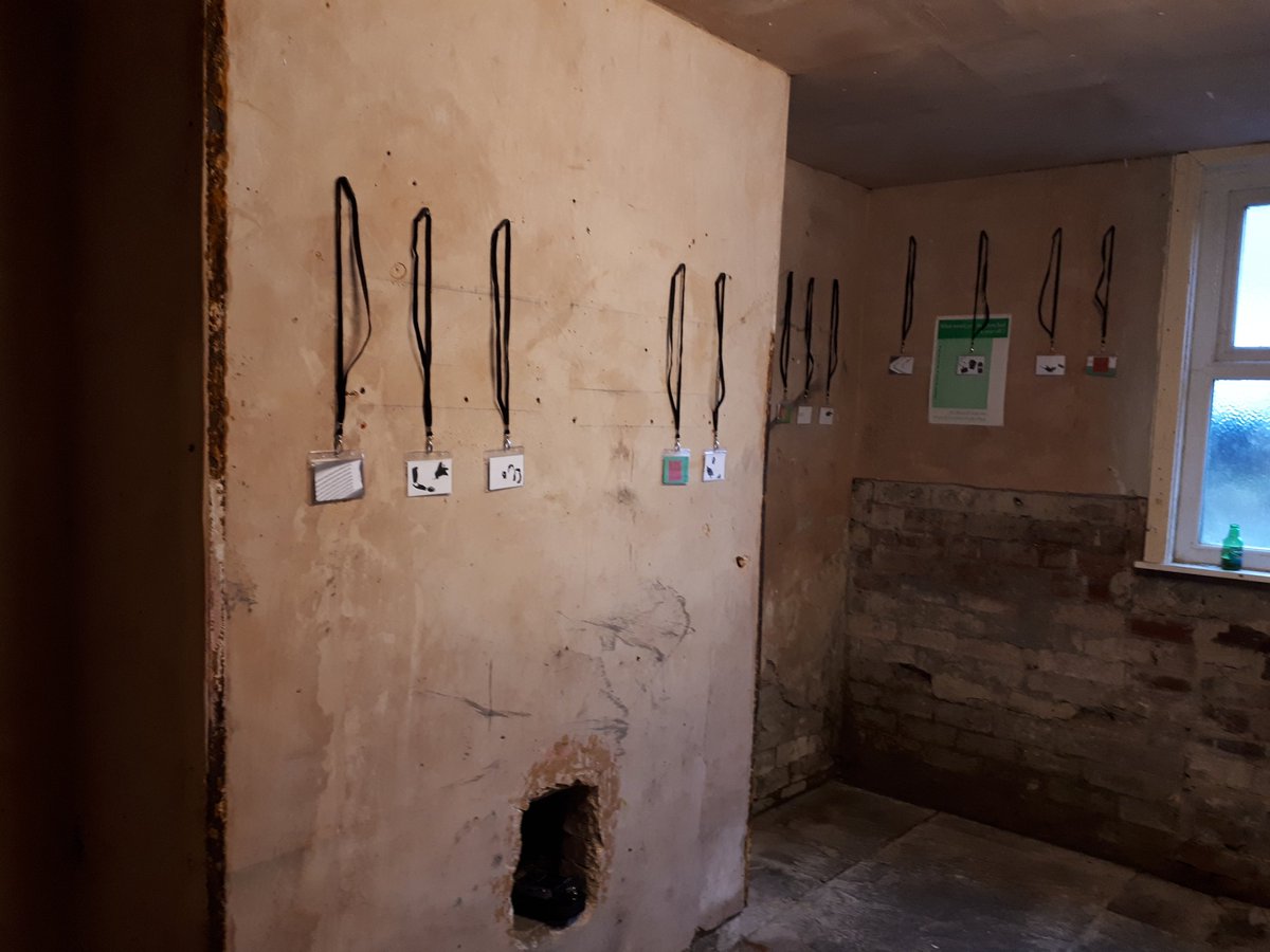 radiomidwich's tweet photo. Lovely afternoon at the very welcoming @BasementArtsPro today. Perfect space for not-one-but-two performances by @brighthouse5 @joeposset & @TobyPhipsLloyd and hanging of yol's grimly humorous lanyards. Good to chat with @Orville07225807 and #StuartChalmers too. https://t.co/Jc6aZtZcrI