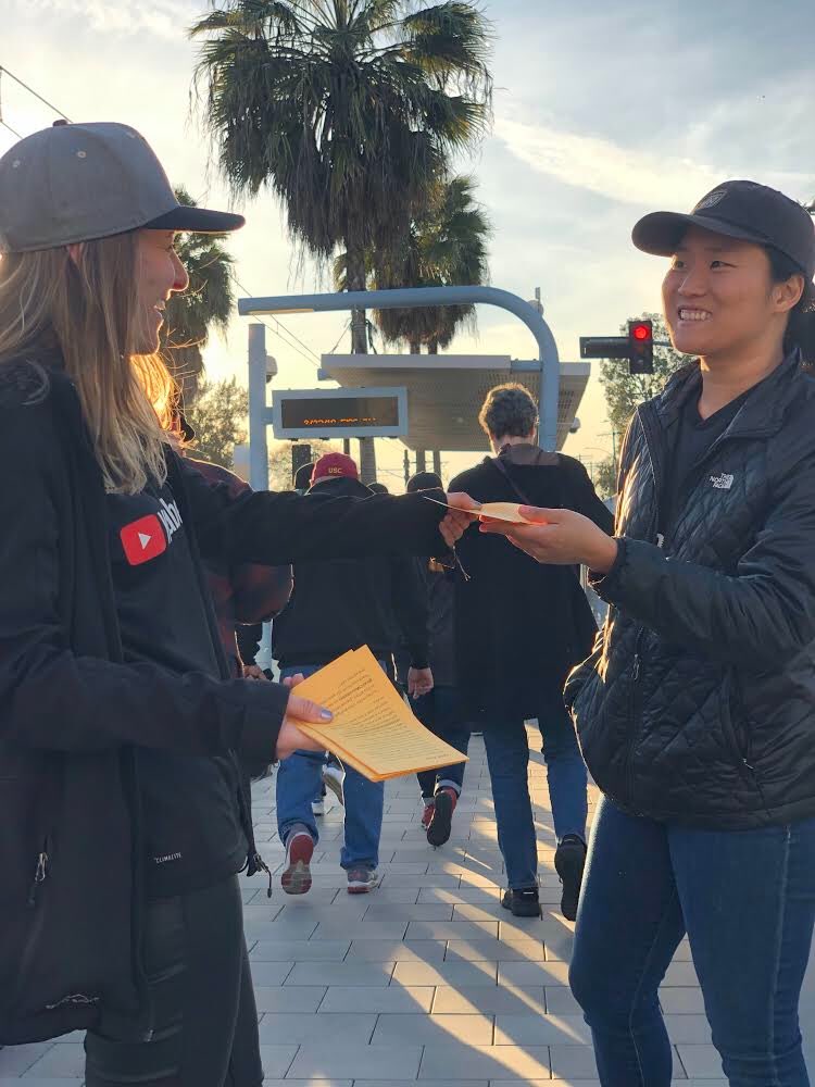 Faces in the crowd: Ahead of tonight’s <a href="/LAFC/">LAFC</a> home opener, meet Hannah Globus of <a href="/LAFCMetroRiders/">LAFCMetroRiders</a>, a transportation activist and season ticket holder that’s looking to improve the fan commute to Banc of California Stadium.