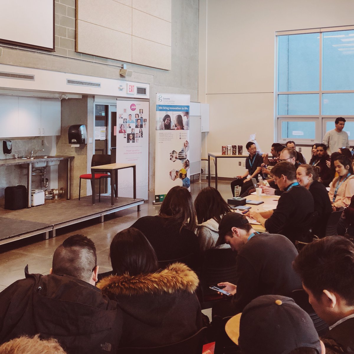 hatchinghealth's tweet photo. Presentations have begun! WERE excited to see all the incredible &amp; innovative ideas our participants have worked on this weekend! #GreatHatch2019 https://t.co/n7nrhkbIcO
