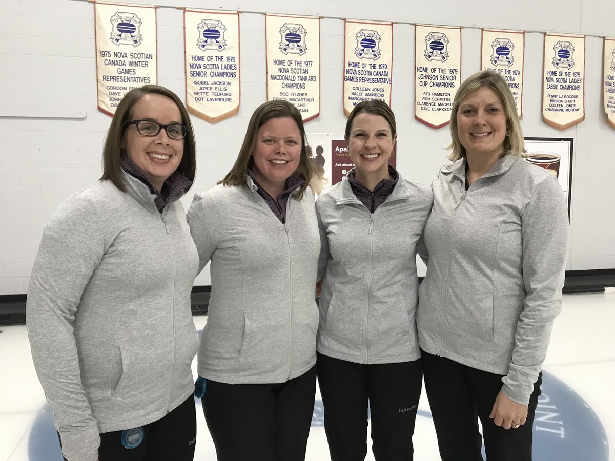 CFB HALIFAX Curling Club Team Phillips captured the 2019 Women’s NS Curling Club Championship. L-R Lead: Christine Keddy, Second: Angela Pettipas, Mate: Heather Whiteway, Skip: Tanya Phillips
