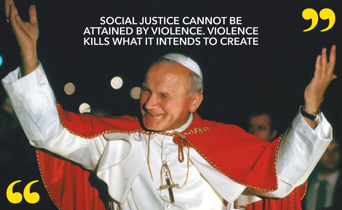 MSUEdLeadership's tweet photo. Powerful words from Pope John Paul II. https://t.co/ieXYgTZnOY