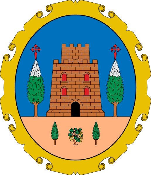 tudmur's tweet photo. 28. CEHEGÍN:

🛡️La fortificación representa al ya casi desaparecido Castillo de Cehegín al tiempo que los cipreses, arbustos y viñas simbolizan la frondosidad y el antiguo cultivo de la vid. Está inspirado en uno documentado en una piedra del siglo XVII del edificio del Concejo. https://t.co/z6yA90elsU