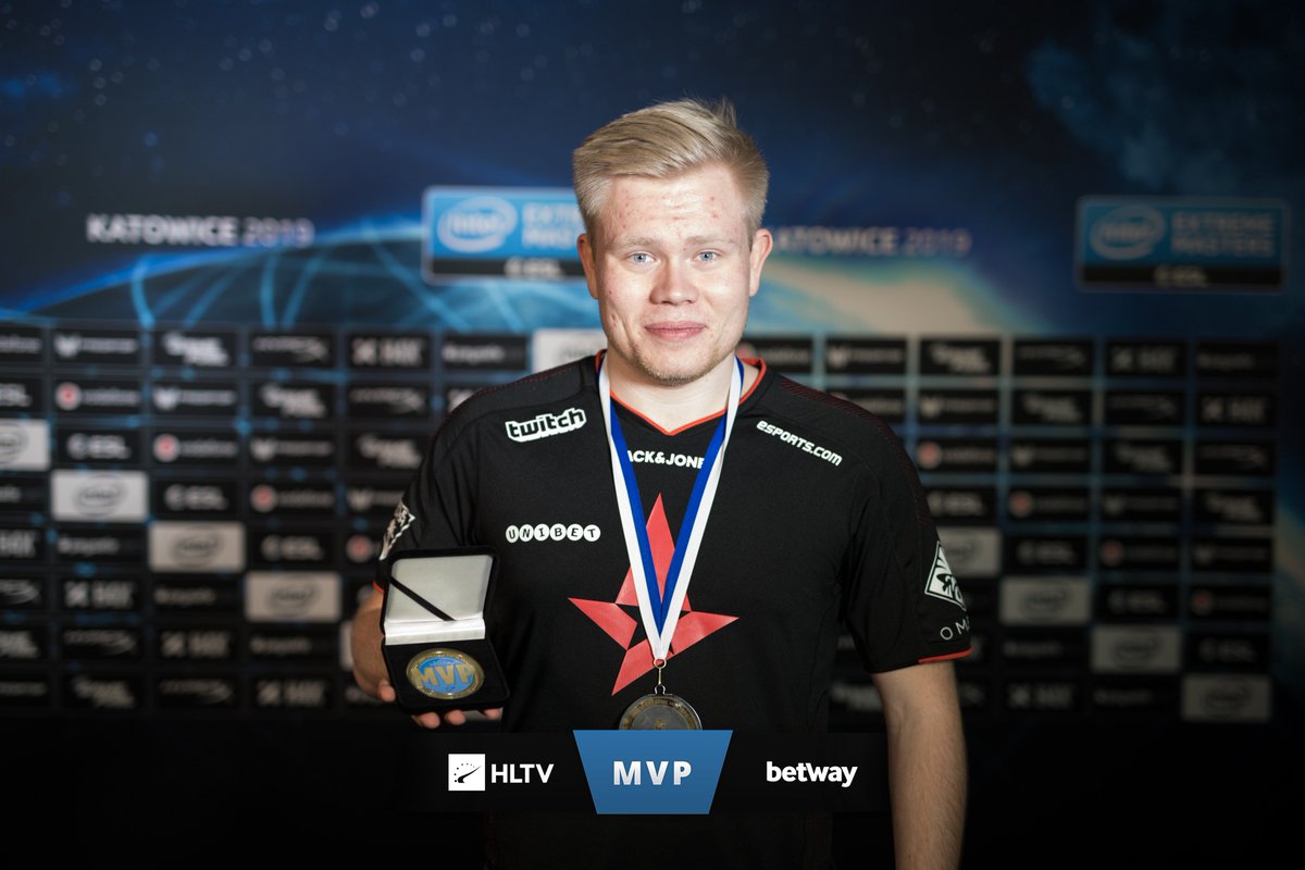 HLTVorg's tweet photo. .@MagiskCS with the HLTV X betway MVP award for #IEM Katowice 2019! https://t.co/u8f0AHC38E