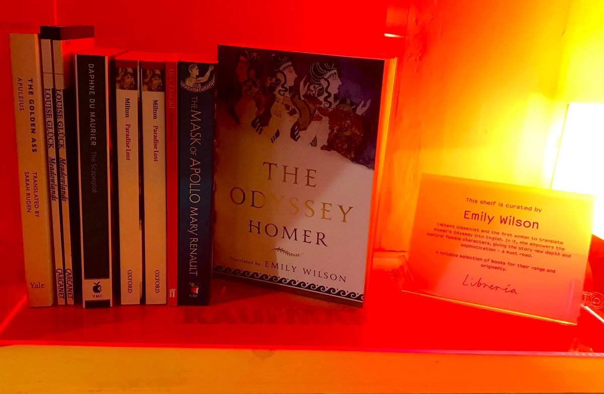 the big mammal theatre project (@big_mammal_) on Twitter photo Checking out @EmilyRCWilsonās curated shelf at <a href="/LibreriaLondon/">Libreria London</a>.
Our adaption is based on her incredible translation of the Odyssey.
10 days until we play HOWL: An Odyssey at <a href="/clfartcafe/">CLF Art Cafe</a>
Tickets here: lineupnow.com/event/howl-an-⦠Checking out @EmilyRCWilsonās curated shelf at <a href="/LibreriaLondon/">Libreria London</a>.
Our adaption is based on her incredible translation of the Odyssey.
10 days until we play HOWL: An Odyssey at <a href="/clfartcafe/">CLF Art Cafe</a>
Tickets here: lineupnow.com/event/howl-an-ā¦
