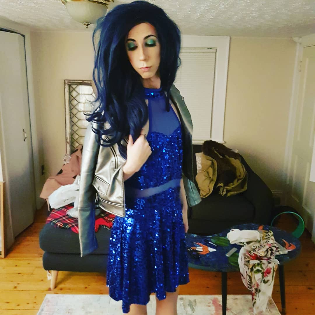 SashaStratus's tweet image. Was feeling #allblueeverything last night for my latest drag show! #atlaticdrag #drag #sashastratus