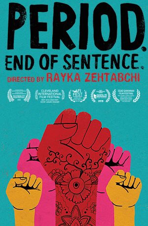 Loved #PeriodEndOfSentence, a Heartfelt documentary that reveals how something as natural as the menstruation has been turned into taboo and how the lack of resources and access to things as basic as a menstrual Pad has stopped women from getting an education. Watch on @netflix