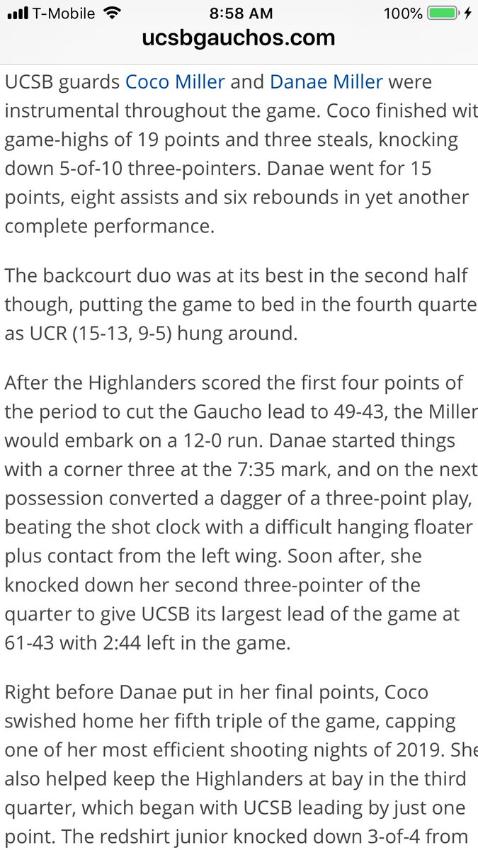 CoachRossignol's tweet photo. Alumni @coco_miller1 @UCSB_WBB has big game to qualify for the Big West Tournament. Congrats and good luck from @JSerraGBB 🔥💯 #5ThreePointers #WillToWin #GreatTeammate @JSerraAthletics https://t.co/iODigBqGki