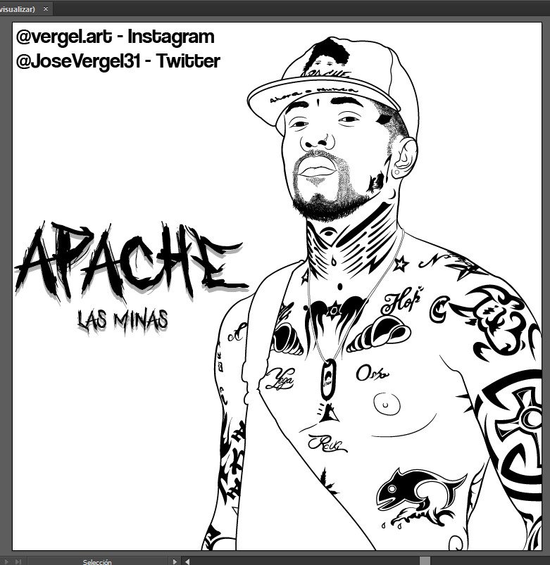 Se viene una ilustración para el Crack <a href="/apachelasminas/">Apache</a> 🔥🔥 Ya está listo el lineArt!, lo estoy grabando para subirlo en YouTube si veo apoyo!.
#drawing #illustration #artwork #commission #fanart #illustrationoftheday #logotype #cartoon #portrait #latintrap #apache #2pac #aczino