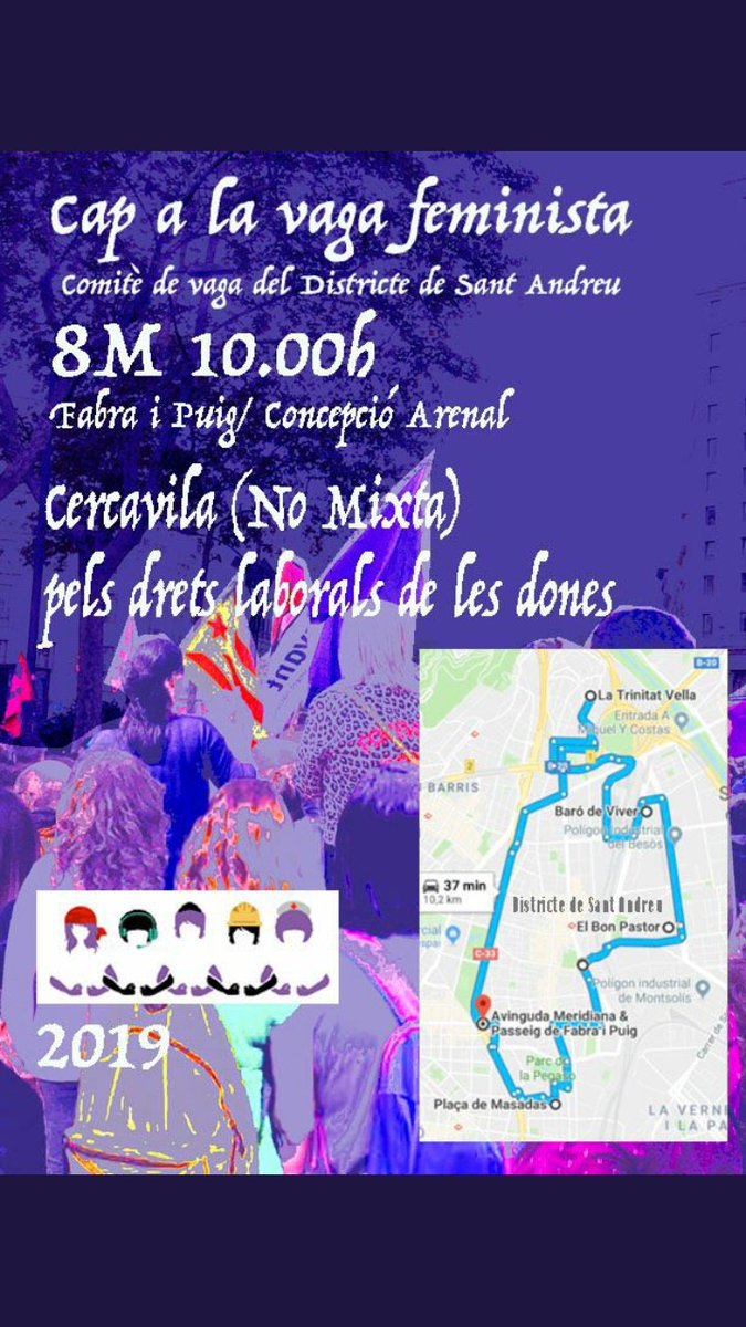 Companyxs, divendres serà un dia de molta feina. Entre d'altres, al districte es farà un Cercavila. A la tarda, es proposa anar juntes a la manifestació unitària. Aquí, el cartell del Cercavila!! Uneix-te!!! Cap a la Vaga Feminista!!!! 💜💜💜🙅🙅🙅