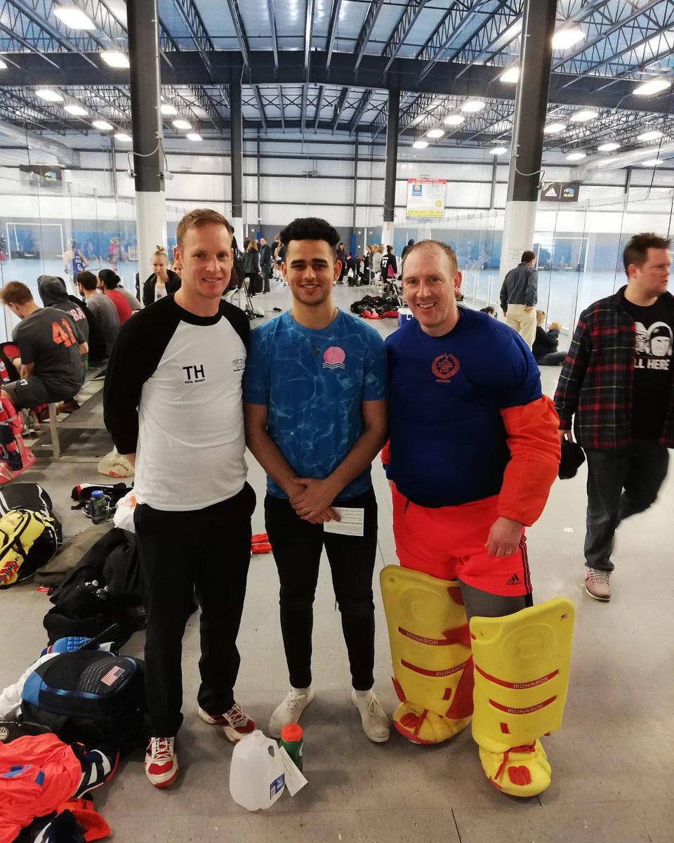 3 Railway members pictured at the Big Apple International Indoor tournament this weekend which is taking place near Philadelphia.  
Rob Abbott , Shomik Chakraborty and Barry Merriman 
#greenandyellow 
#railwayunion 
#welovetheboards