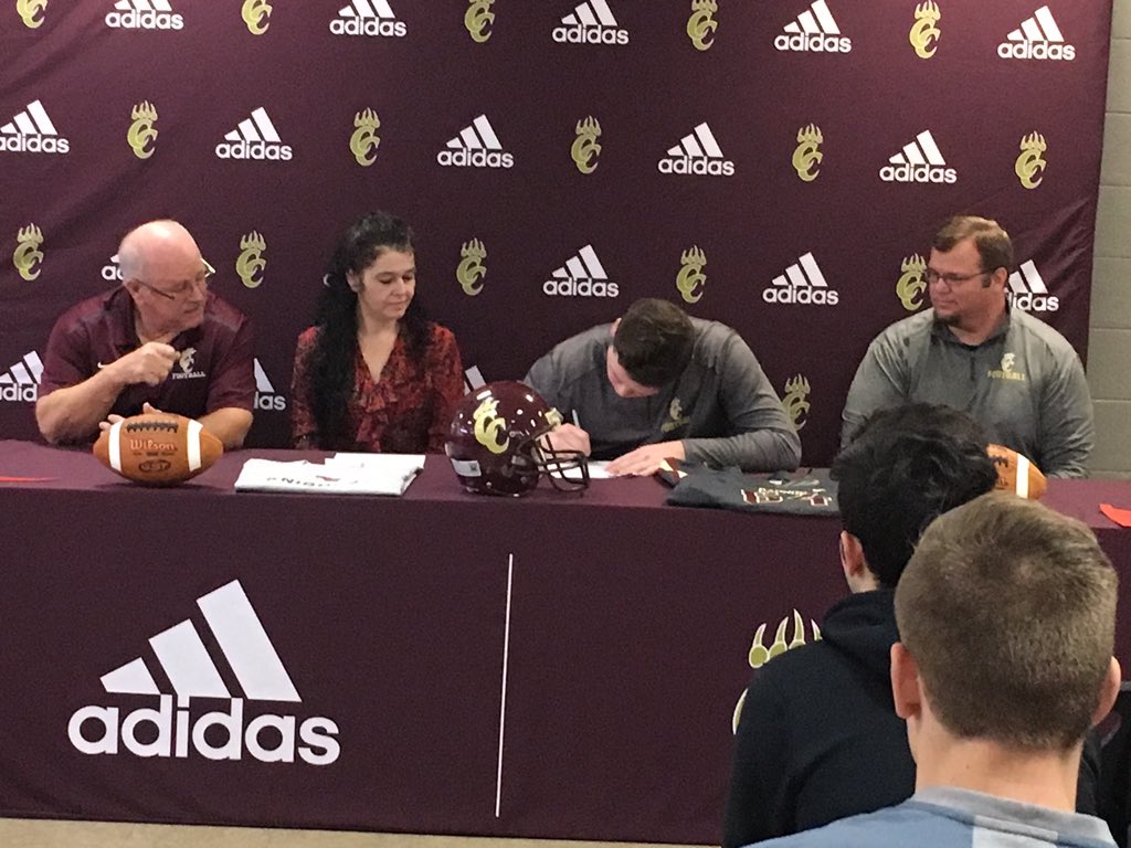 Congrats to Noah Logsdon!  He will be continuing his football career at Kentucky Christian University this fall!  The team, school, and community are so proud of him.