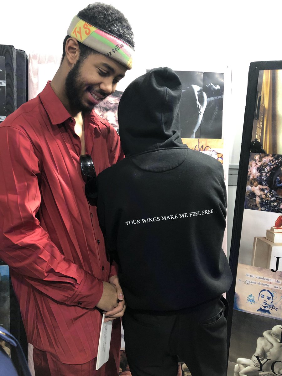 MustafaThePoet's tweet photo. Collaborated with @MaisonValentino on their new Women’s collection, my poetry &amp; words are embroidered on the clothes, shoes &amp; bags..what an honour, black history all year!! https://t.co/5Umhw7CgEj https://t.co/J8In0p8AO7