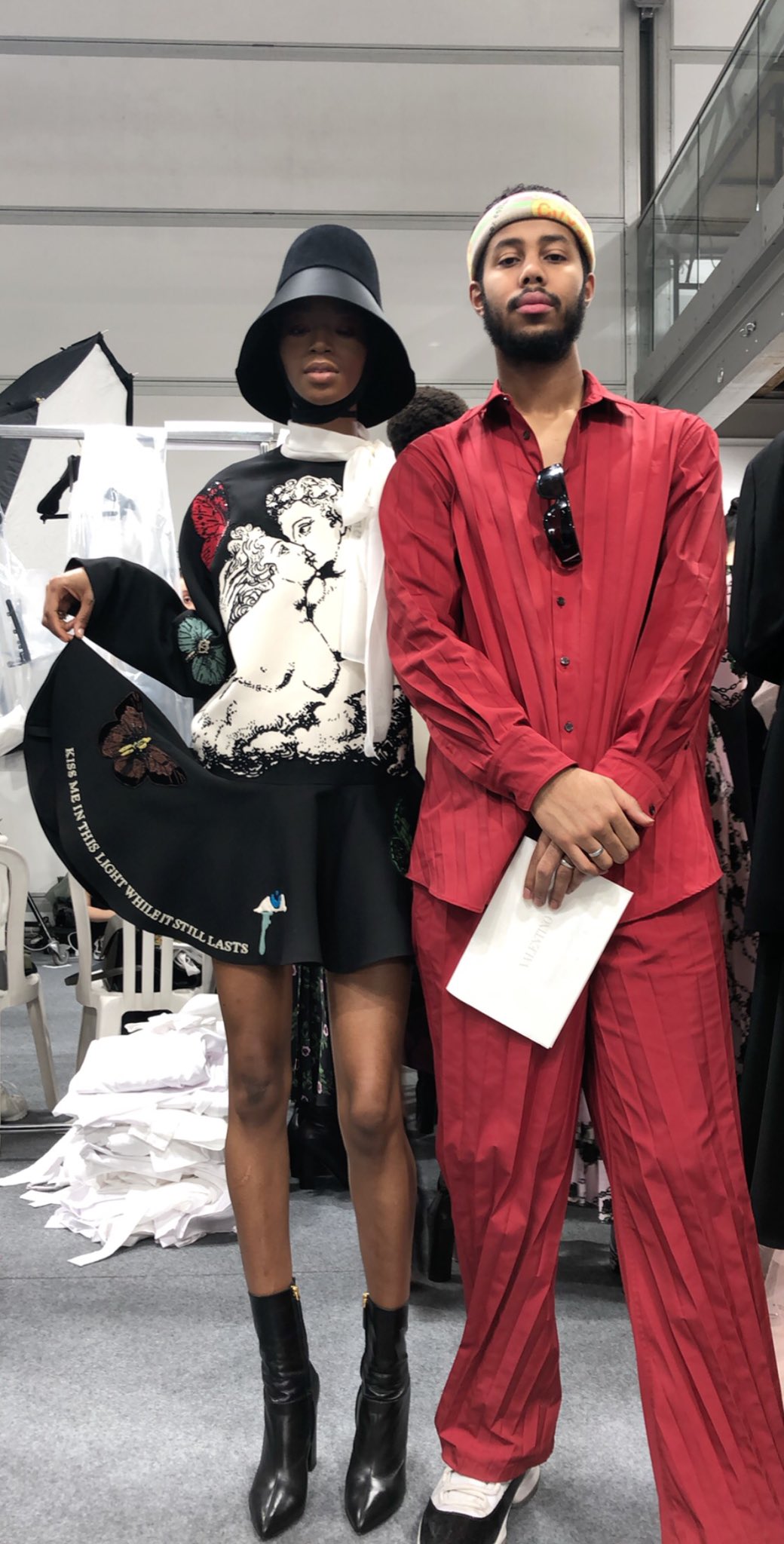 Mustafa on X Collaborated with MaisonValentino on their new Women s collection my poetry words are embroidered on the clothes shoes bags.what an honour black history all year https t 5Umhw7CgEj htt...
