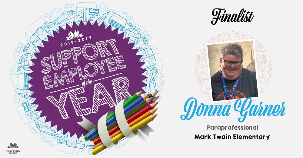 TulsaSchools's tweet photo. ⭐ Donna Garner is a paraprofessional at Mark Twain Elementary &amp; has been w/TPS for 25 years. Since the day she arrived, staff &amp; students have been amazed at her abilities &amp; commitment. Donna finds ways to incorporate learning into every experience. https://t.co/h76LLUXbJ9