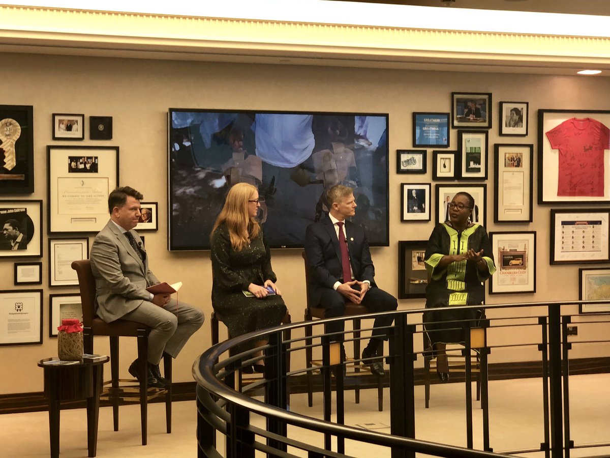 georgiatolley's tweet photo. Fascinating discussion about the work of @TheENDFund at the launch of @EllenAgler’s book #underthebigtree @Legatum. @mwelentuli @WHOEMRO also spoke about the movement to end neglected tropical diseases #beatNTDs #publichealth https://t.co/LYBRPc3Go6