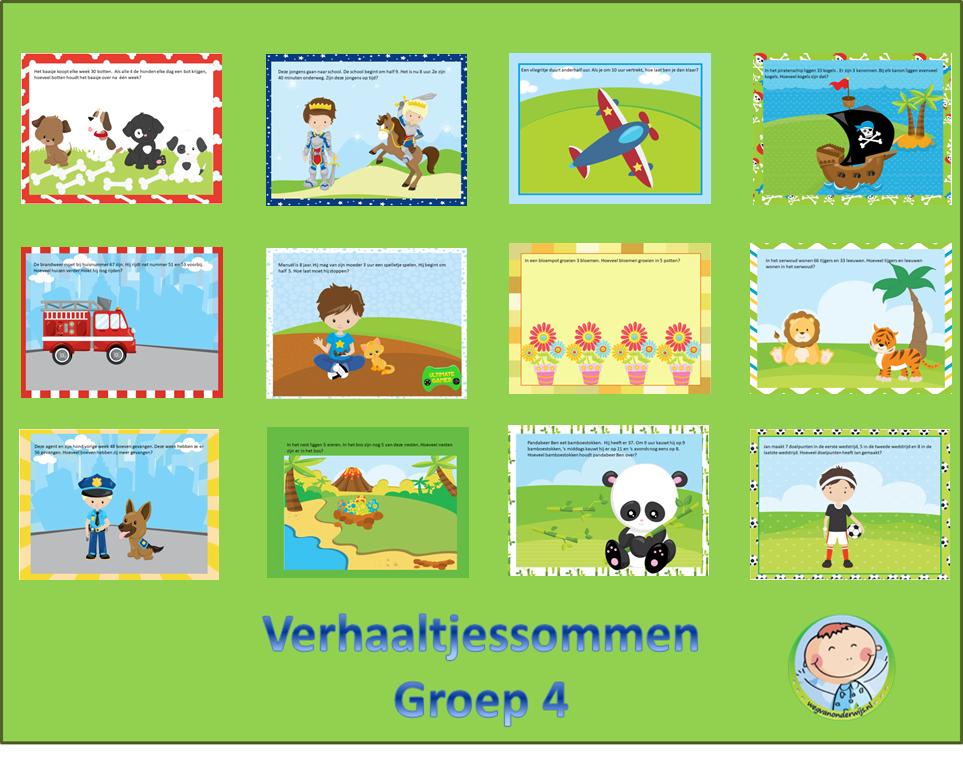 96 redactiesommen voor groep 4. wegvanonderwijs.nl/redactiesommen/