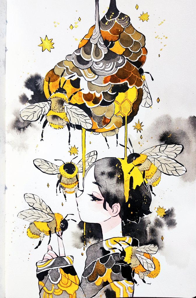 maruti_bitamin's tweet photo. honey bee https://t.co/VSxDueZnts
