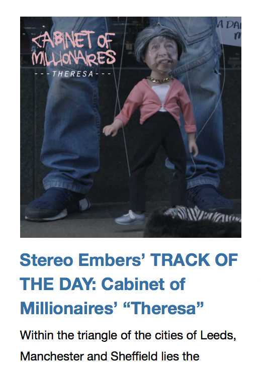 cabinetmillion's tweet photo. thank you @dimitriou_mike and @StereoEmbersMag featuring Theresa 
as TRACK OF THE DAY! Nice ... great write up -> https://t.co/oRvn6v5n9k ...... 

Volume 2 is a-coming with remixes from @ziontrainindub @TheIndusTraps @dannystyles -> https://t.co/in45LBpfZ9 https://t.co/xLQuOkEvt7