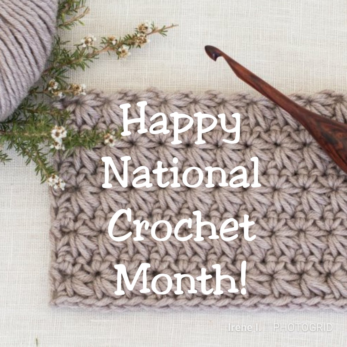 CrochetAllDay's tweet photo. Happy National Crochet Month!
May your hook be swift, your yarn plentiful and your projects masterpieces! π #crochet #NatCroMo #crocheting #NationalCrochetMonth https://t.co/6sYEiymLZ1
