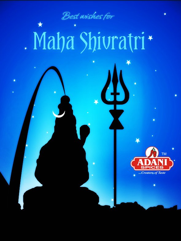 AdaniSpices's tweet photo. Happy Maha Shivratri from Adani Masala! Om Namah Shivay! https://t.co/ASd0wDY1Wv