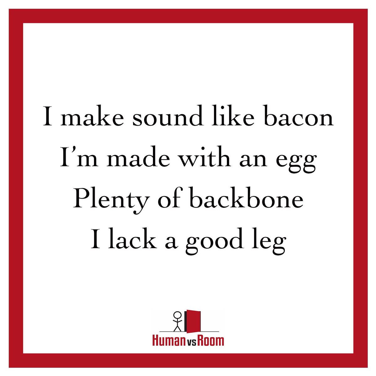 HumanVsRoom's tweet image. Riddle of the week!
.
#teamhvr #humanvsroom #escaperoom⁠ ⁠⁠ ⁠⁠ ⁠ #lehighvalleyescaperoom #bethlehemescaperoom #riddle #whatami #canyouguess #riddlemethis #hvr #commentyouranswer #enigma #riddleoftheweek #puzzle #riddles