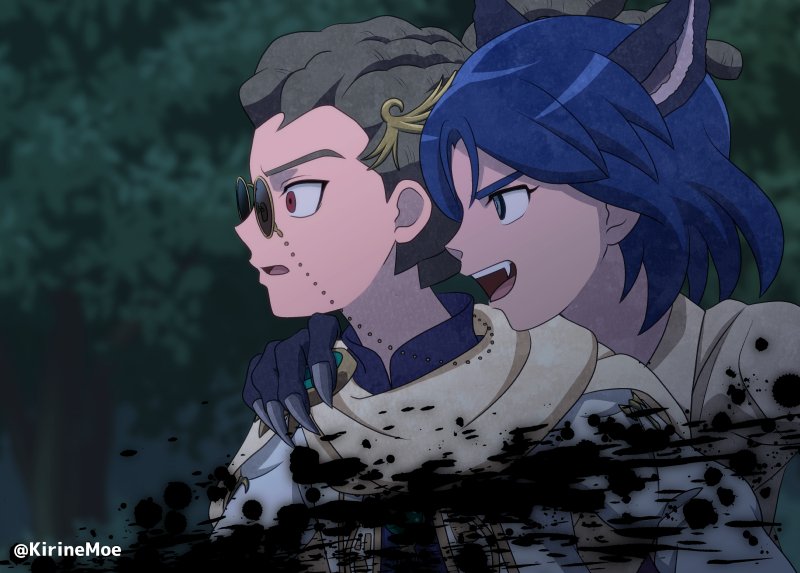 桐根 Sur Twitter Mageさんの人狼一星と占い師鬼道さんのイラストをリメイクさせていただきました 元絵とmageさんのidはリプ欄にて失礼します T Co Uvu7c4hwap Twitter