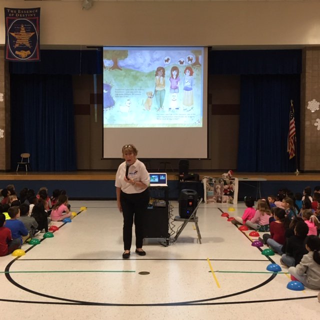 MTL_LM_Library's tweet photo. Kathleen DiMario, author of "What Kind of Dog Am I?" visited Larchmont School. Thank you for sharing Posha's story with us. It was pawsome! https://t.co/4u3r2pGJtH https://t.co/6yqtXkabnX