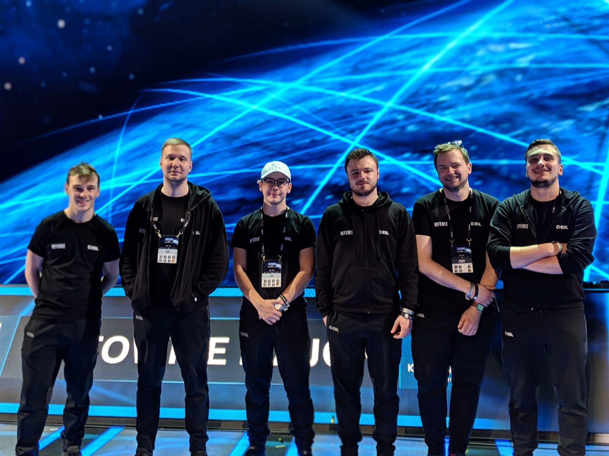 michau9_'s tweet photo. My 5th major completed.

Huge thanks to my great team of referees &amp; rest of ESL crew, proud of what we achieved.

Thanks to all the teams - it was a pleasure to work with you all!

Picture of the last survivors. 5 weeks in Katowice were not easy so we might look a bit exhausted! https://t.co/Vv2AgolaSc