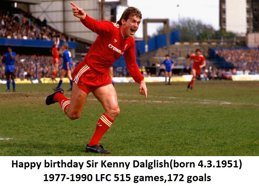 Happy 68th birthday Sir Kenny Dalglish!  