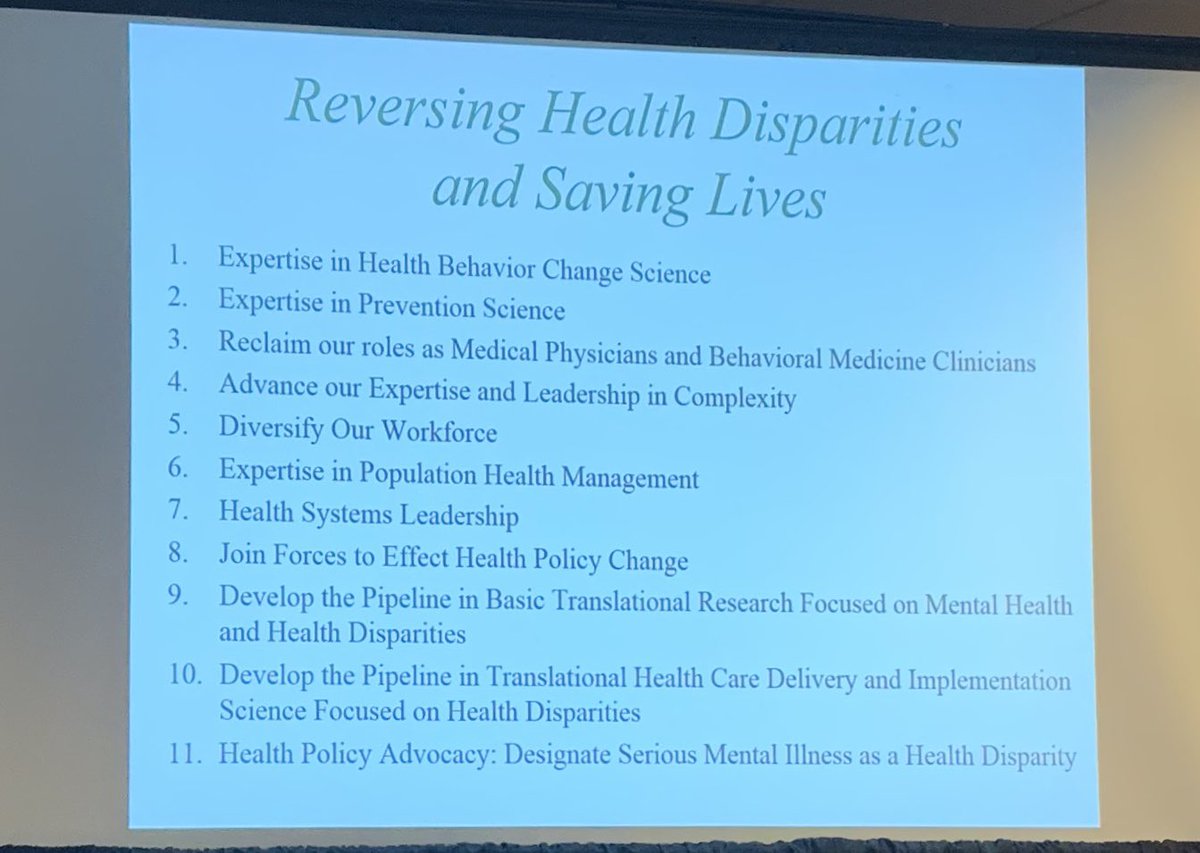 11 things we should do to reverse health disparities and save lives from Dr. Stephen Bartels <a href="/MonganHealthPol/">MGH Health Policy Research Center</a> #AAGP2019
