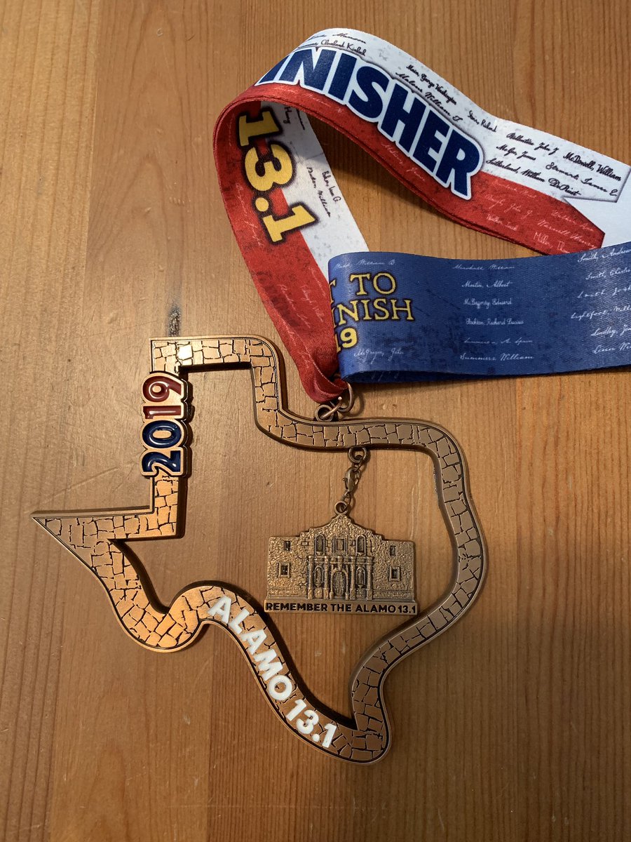 I can’t wait to show my kids this medal! #runner #kindergarten #HalfMarathon #13.1 #ShapeofTexas