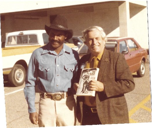 wlkatz's tweet photo. BLACK COWBOYS    Holding the first edition (1971) of my THE BLACK WEST. The new, expanded edition of this illustrated classic will appear this May. See: williamlkatz@aol.com https://t.co/AfHGhWUOsZ