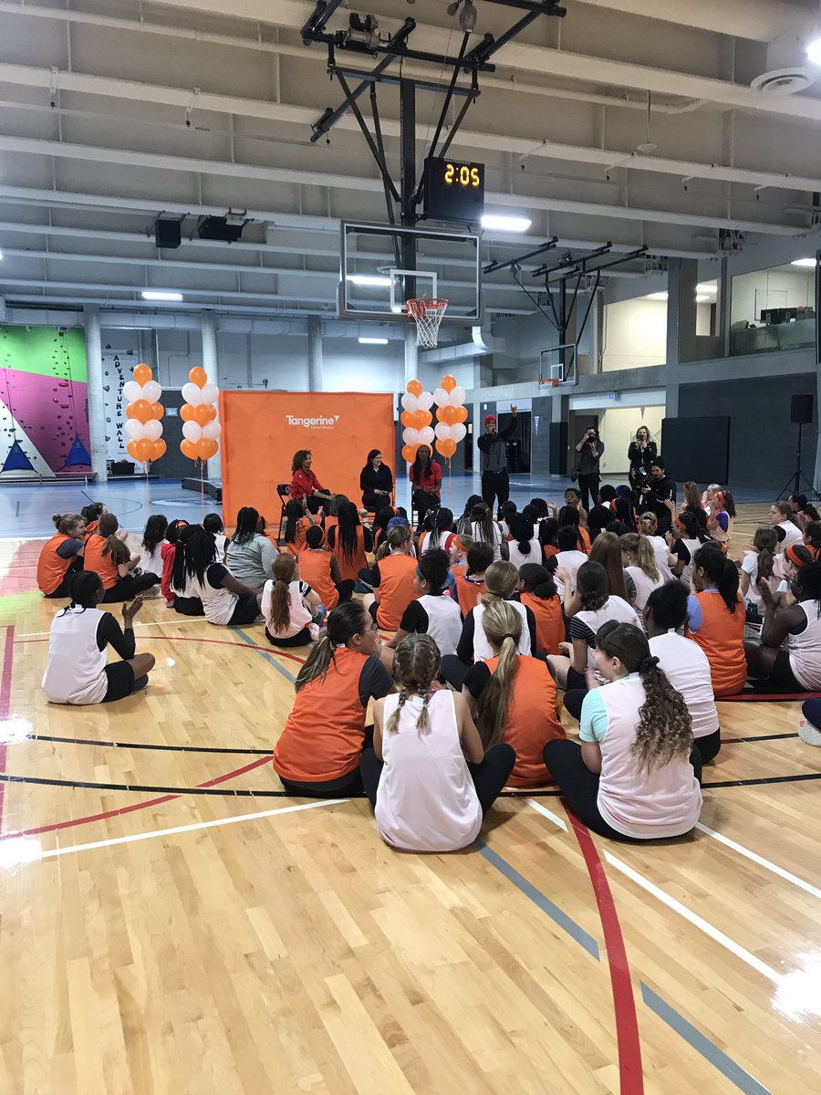 KayDivizio's tweet photo. The girls find out theyโre going to a Raptors game. Thanks Shauna Bookal, Tangerine, MLSE Laundpad, and Raptors! And thanks for an amazing day!
@TangerineBank
@raptors
@mlselaunchpad
#internationalwomensday
#femaleinsports https://t.co/oEm8psDFl0