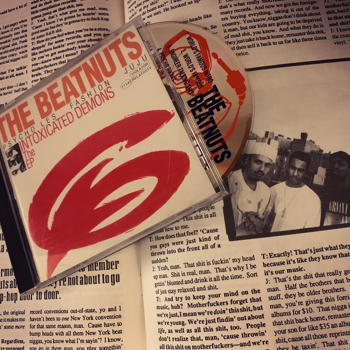 hiphopgods's tweet photo. @The_Beatnuts - Intoxicated Demons The EP #classic #hiphop #worldsfamous #psychodwarf #noequal #reignofthetec #thirdofthetrio #story #psycholes #fashion #aka #altariq #juju #ripchrislighty #relativity #records #theflavor #hiphopgods https://t.co/AEh3xodwwC