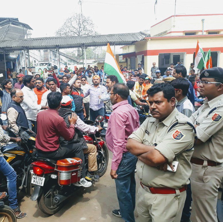 AmitsinghRSS's tweet image. BJP Vijay Sankalp Railly in Kulti. (W.B) @DilipGhoshBJP @SuPriyoBabul @AmitShah @narendramodi