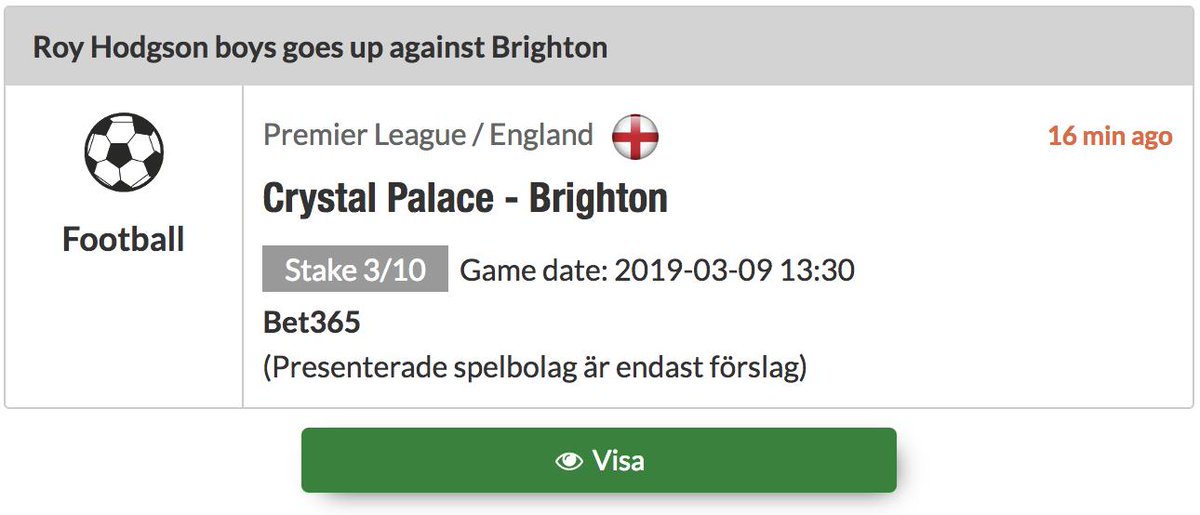 GameGurusSE's tweet photo. New ⚽️ picks from 🏴󠁧󠁢󠁥󠁮󠁧󠁿 Football. Don't miss out!
The market's best Tipster service!

Stats 2018 
- bankroll growth 577%💰
- ROI 116%📈

Join https://t.co/2R04eqWtOp now - Special Winter Offer

#PremiumBettingService #premierleague #tipster #footballpick #bettingtips https://t.co/efwPs9g9Hh