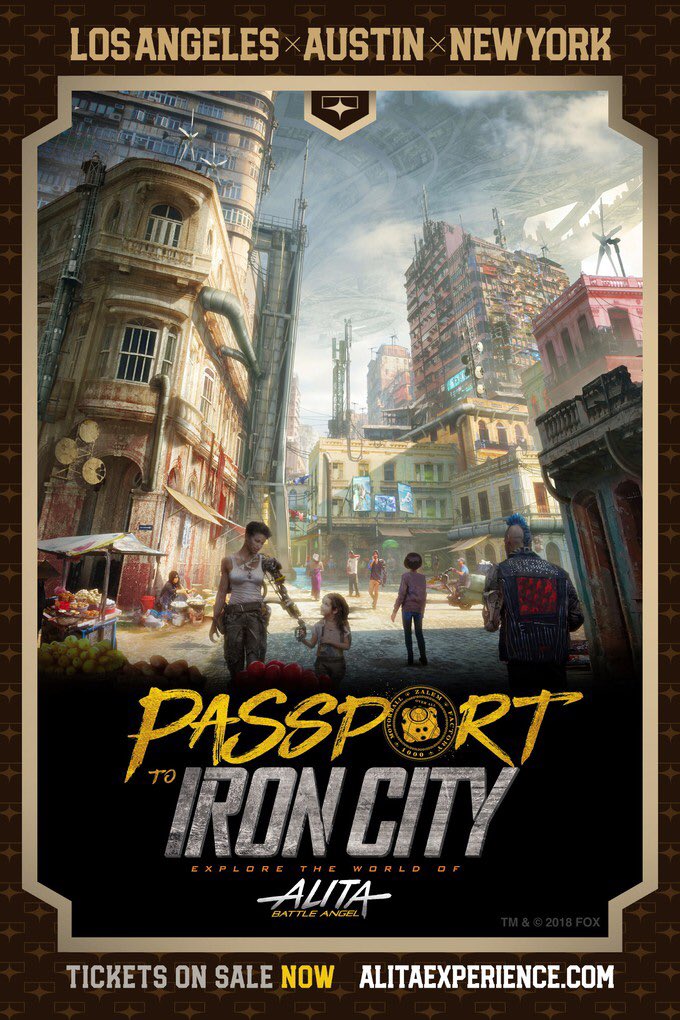 🚨 CONTEST TIME 🚨

Win one of 3 pairs ($90 per pair value) of Tix to visit the:

PASSPORT TO IRON CITY - ALITA EXPERIENCE (Austin Edition)

Just RT This tweet. It’s that simple. We’ll pick 3 winners Wednesday evening!