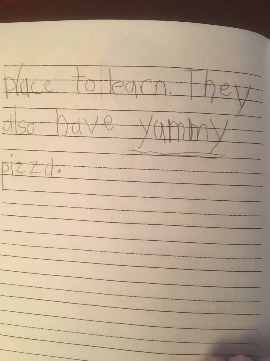 missmiluski's tweet image. I’m learning so much from my student’s writing homework! Mainly that Pennell has a great principal, cuddly mascot, and yummy pizza!! #adjectives #sundaygrading #imformationalwriting #PennDelcoProud @MrLeightEdu
