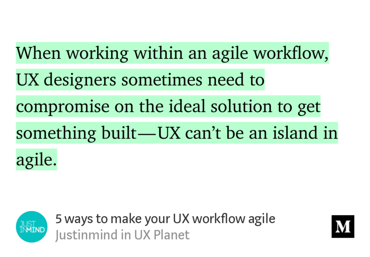 4eleanor_'s tweet photo. "5 ways to make your UX workflow agile" - @just_in_mind https://t.co/IPuoWJtwLi https://t.co/jvFmiFK1jv
