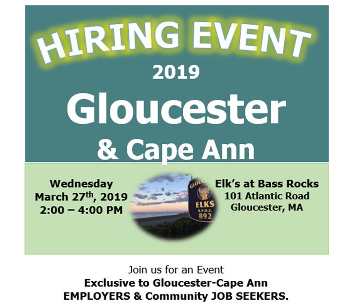 NSCareerCenters's tweet photo. Good Morning Glocuester and @CapeAnnMA
Hiring Event in the Area! #GLOUCESTERworks
https://t.co/TjZA5D3Kgx https://t.co/tMBIkK5ATY