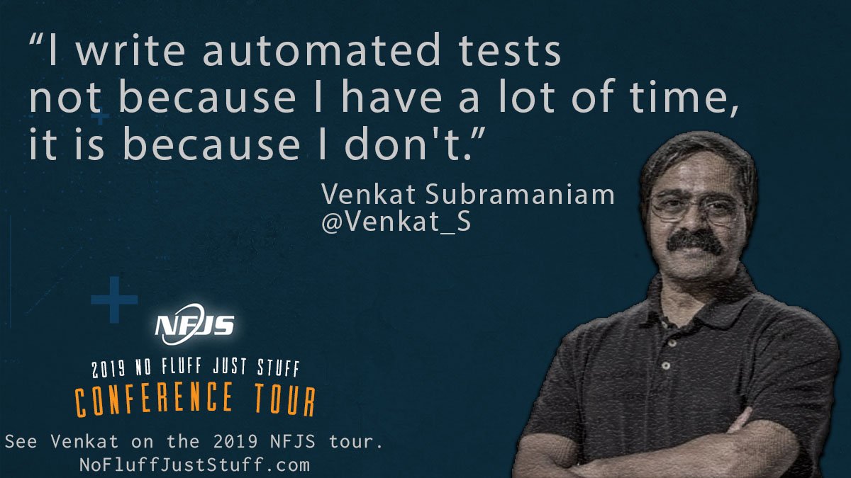 nofluff's tweet image. #NFJS speaker @venkat_s is always full of wisdom. ow.ly/YRXS50kgqJU