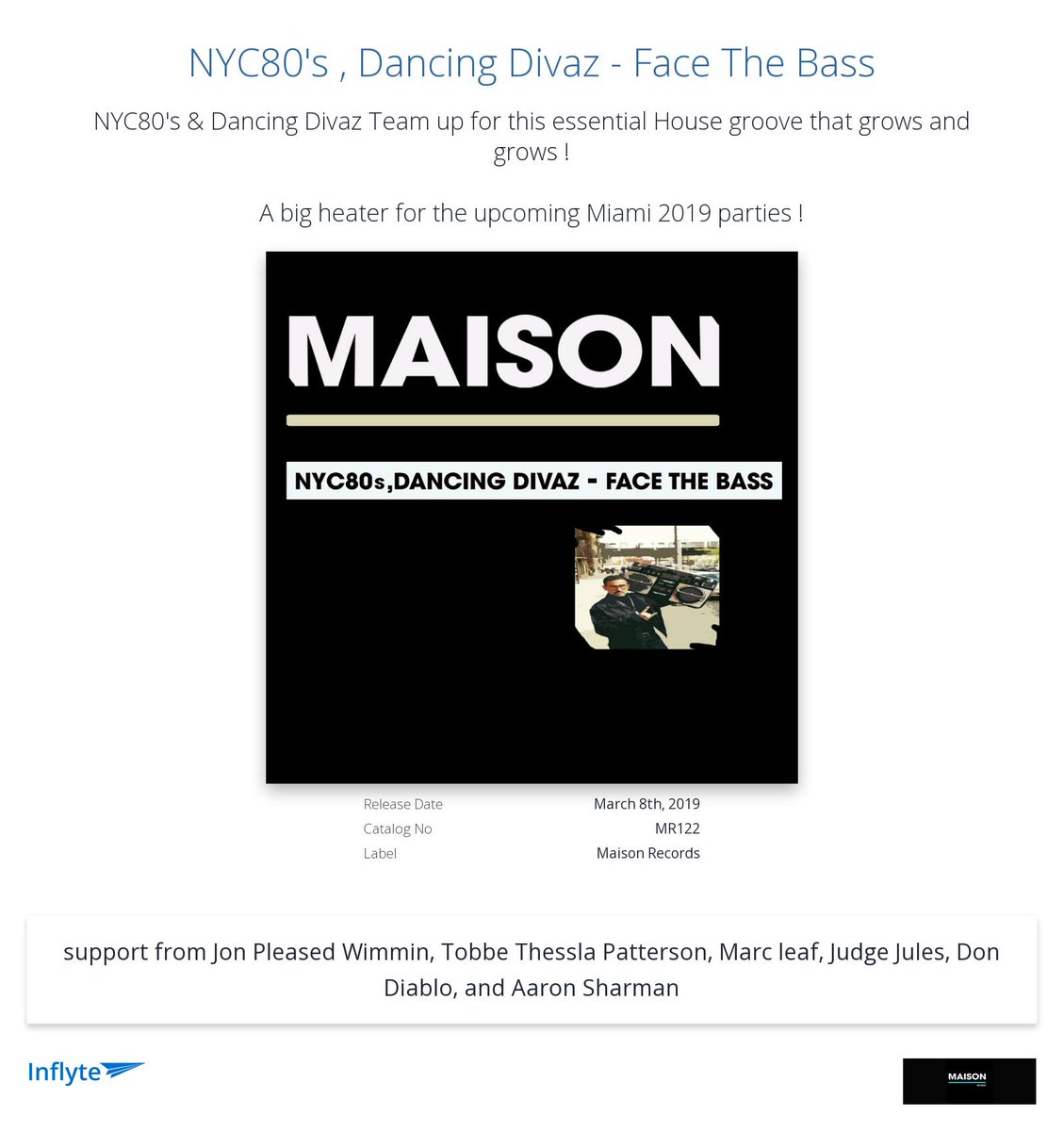 Cheers <a href="/RealJudgeJules/">Judge Jules</a> for the review "Thanks!"
inflyteapp.com/r/mcwwwq