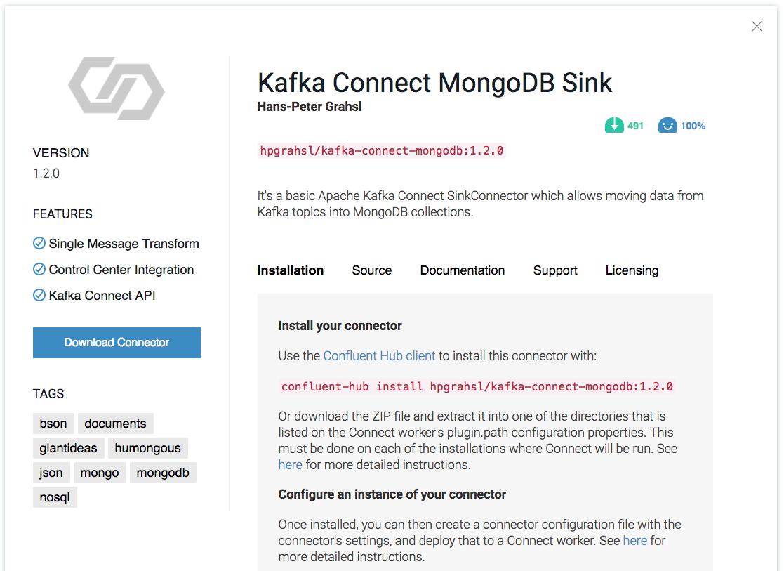 hpgrahsl's tweet photo. My @apachekafka 🔗 @MongoDB is approaching 500 downloads on @confluentinc #ConfluentHub which is way beyond what was originally expected. THX for many users!

https://t.co/koaVRgtG4Y

#StreamingETL #NearRealTime #DataPipelines https://t.co/QjzqSkBCeo