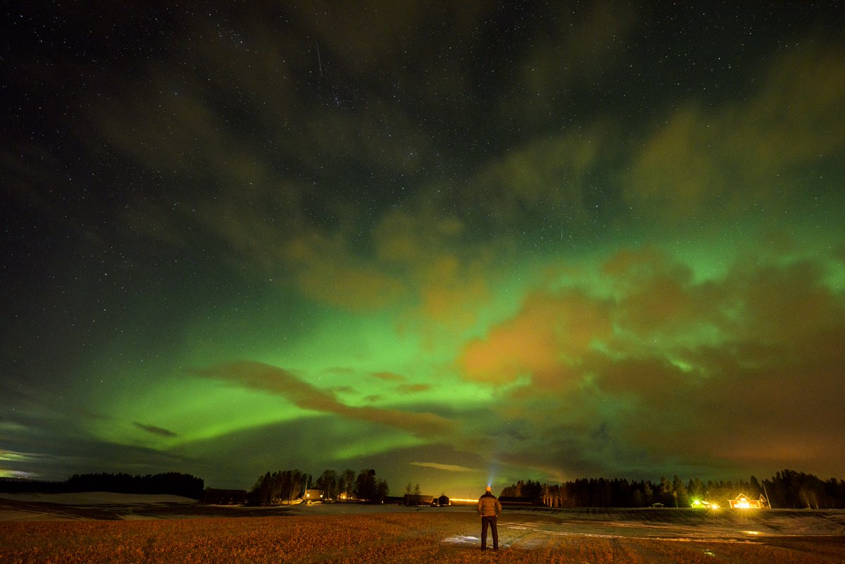 63northphoto's tweet photo. NLS-capture (Northern Lights Selfie)!!

#EarthCapture #stormhour #Photography #weather @NikonProEurope @ThePhotoHour #sweden #northernlights #auroraborealis #aurora #astrophotography #norrsken https://t.co/pcNumKwdNa