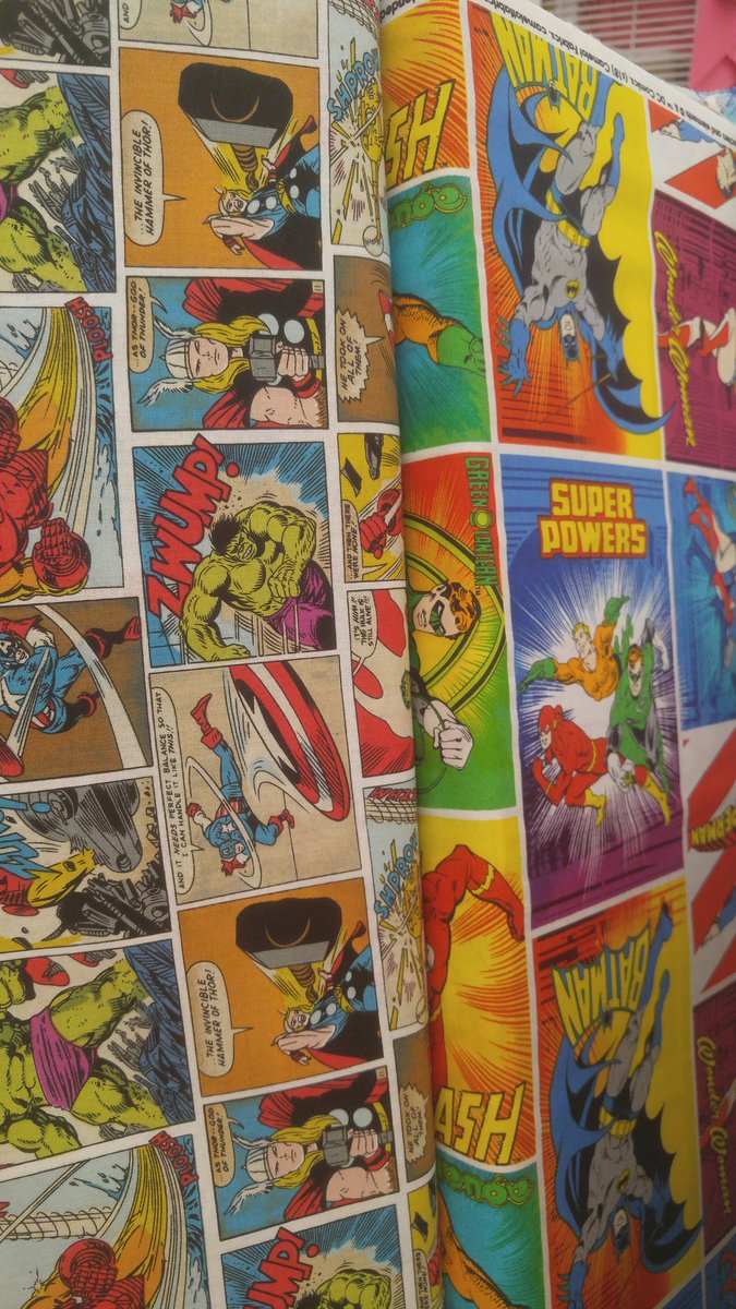 SammyHain's tweet photo. Wife asked me to get some thread on the way home. Hard to make that interesting. Uh, here's some nerdy fabric #SammySun https://t.co/x9JwrOHVi3